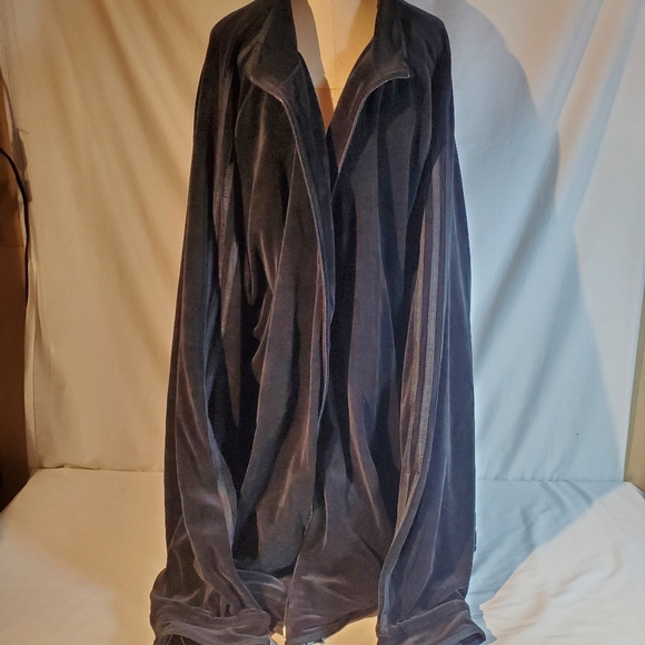 Adidas Jackets \u0026 Coats | Adidas 4XL Tall Velour Track Jacket Warm Up | Color: Black/Gray | Size: 4XLT | Johnnylovesjunk's Closet